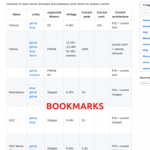 Odkazy servo drivery zdroje